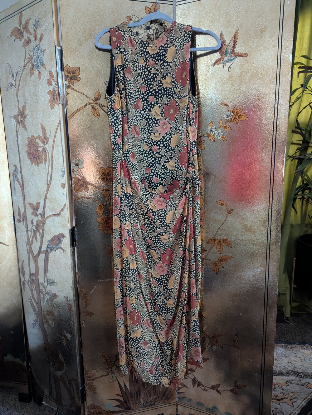 Floral Midi Wrap Dress
